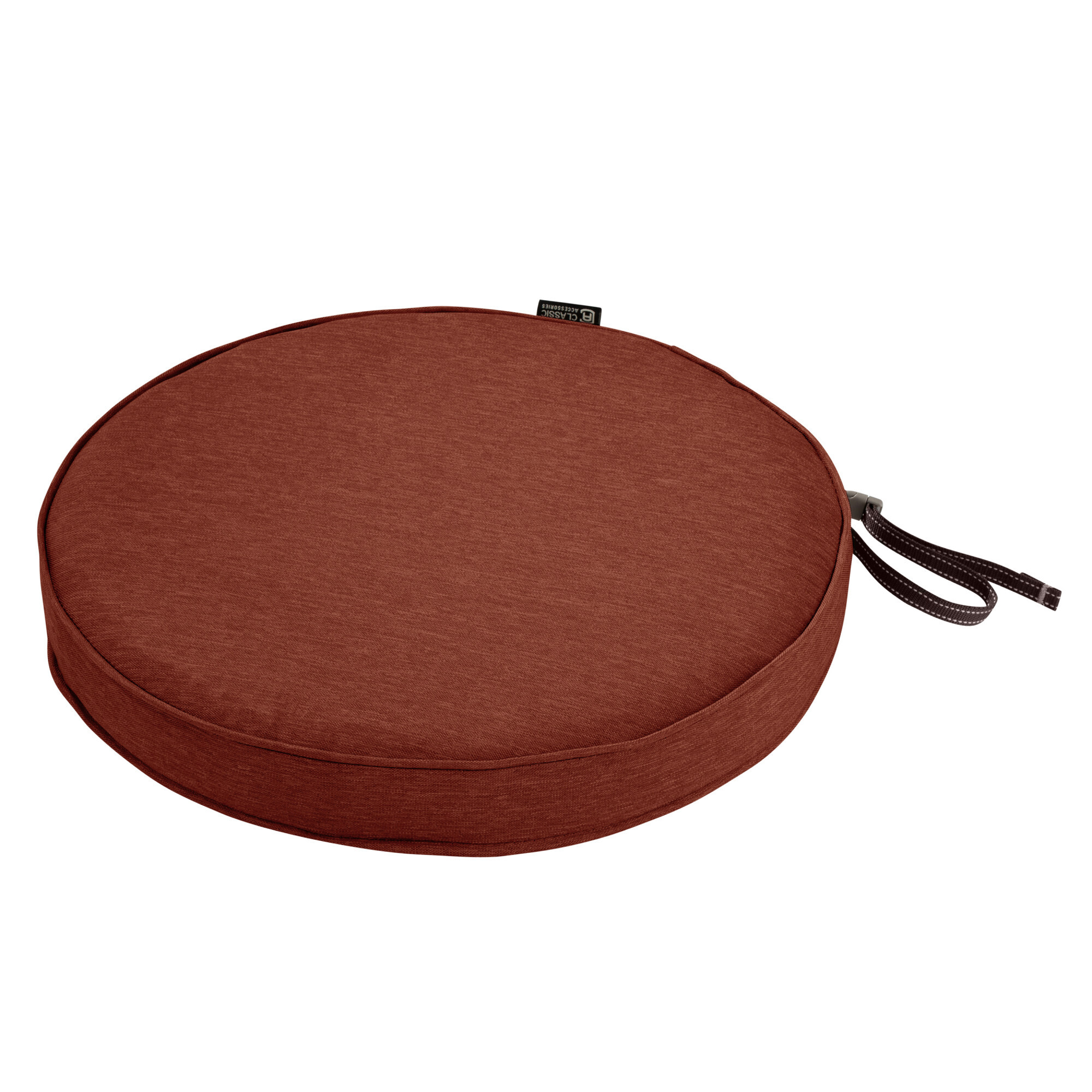 Classic Accessories Montlake Outdoor Bistro Chair Cushion — Heather Henna, Model# 62-002-HHENNA-EC
